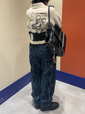 「ミッキー」｜Desigual ディアモール STAFFさん（レディース・161cm）の秋コーディネート
