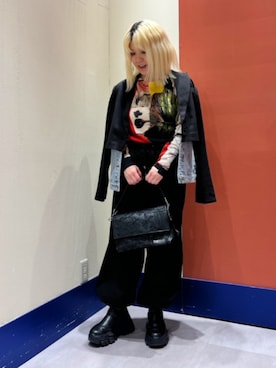 「Desigual（デシグアル）のアイテム（ジャケット/アウター）」を使った、Desigual ディアモール STAFFさん（レディース・151cm）の春コーディネート