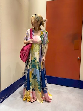 「リゾートスタイル」｜Desigual ディアモール STAFFさん（レディース・151cm）の夏コーディネート