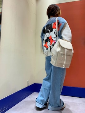 「Desigual（デシグアル）のアイテム（スウェット）」を使った、Desigual ディアモール STAFFさん（レディース・165cm）の春コーディネート