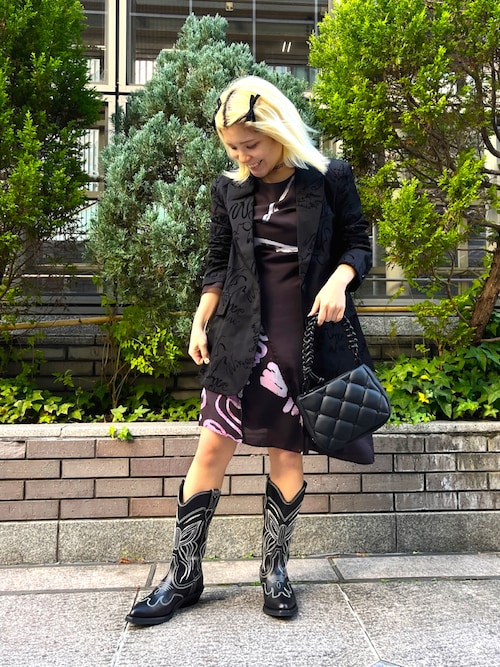 Desigual レイヤードショートワンピース（ブルー) Desigual レイヤードショートワンピース（ブルー) デシグアル