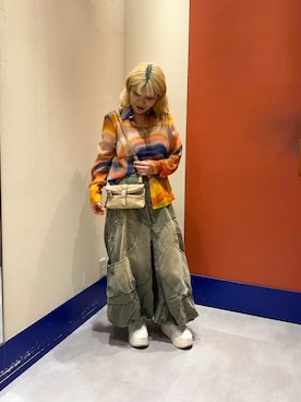 「Desigual（デシグアル）のアイテム」を使った、Desigual ディアモール STAFFさん（レディース・151cm）の夏コーディネート