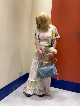「Desigual（デシグアル）のアイテム」を使った、Desigual ディアモール STAFFさん（レディース・151cm）の夏コーディネート