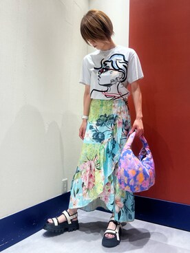 Desigual ディアモール STAFFさん(レディース・165cm)の夏コーディネート