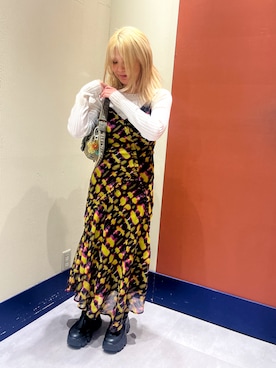 「Desigual（デシグアル）のアイテム」を使った、Desigual ディアモール STAFFさん（レディース・151cm）の春コーディネート