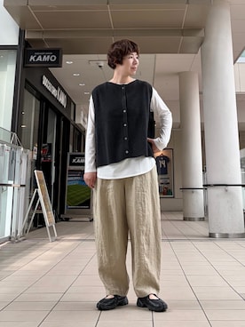 「かぐれ（カグレ）のアイテム（Tシャツ/カットソー）」を使った、いわぶさん（レディース・168cm）の夏コーディネート
