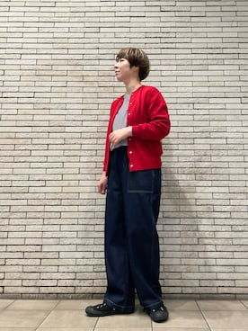「アイテム（Tシャツ/カットソー）」を使った、いわぶさん（レディース・168cm）の秋コーディネート