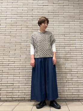 「ナチュラルスタイル」｜いわぶさん（レディース・168cm）の秋コーディネート