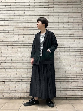 「春のジャケットスタイル」｜岩部恵さん（レディース・168cm）の春コーディネート
