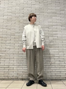 「アイテム（その他アウター）」を使った、いわぶさん（レディース・168cm）の秋コーディネート