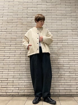「アイテム（パンツ）」を使った、いわぶさん（レディース・168cm）の秋コーディネート