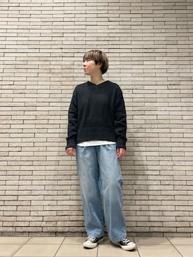 「FORK&SPOON」｜「アイテム（パンツ）」を使った、いわぶさん（レディース・168cm）の秋コーディネート