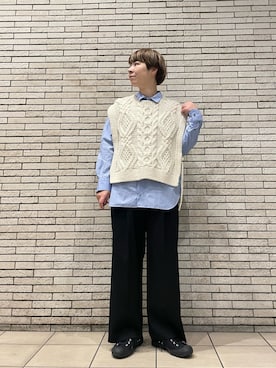 「かぐれ（カグレ）のアイテム（ニット/セーター）」を使った、いわぶさん（レディース・168cm）の秋コーディネート