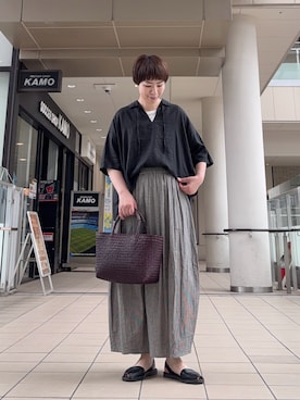 「かぐれ（カグレ）のアイテム」を使った、いわぶさん（レディース・168cm）の夏コーディネート