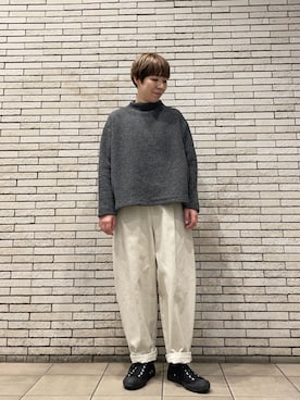 「アイテム（その他トップス）」を使った、いわぶさん（レディース・168cm）の秋コーディネート