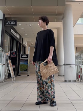 「かぐれ（カグレ）のアイテム」を使った、いわぶさん（レディース・168cm）の夏コーディネート