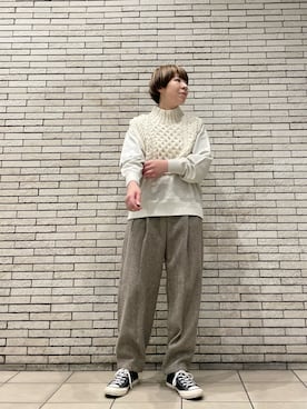 「かぐれ」｜「アイテム（スウェット）」を使った、いわぶさん（レディース・168cm）の秋コーディネート