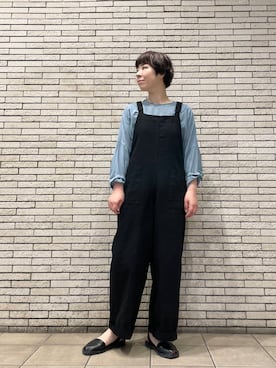 「かぐれ」｜「アイテム（サロペット/オーバーオール）」を使った、いわぶさん（レディース・168cm）の夏コーディネート