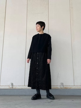 ナッピングウール2WAYベストを使った人気ファッションコーディネート