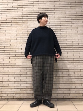 「アイテム（その他トップス）」を使った、いわぶさん（レディース・168cm）の冬コーディネート