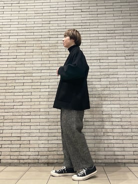 「かぐれ」｜「アイテム（その他アウター）」を使った、いわぶさん（レディース・168cm）の秋コーディネート