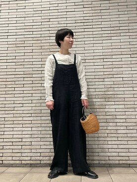 「ナチュラルスタイル」｜「アイテム（オールインワン・サロペット）」を使った、いわぶさん（レディース・168cm）の春コーディネート