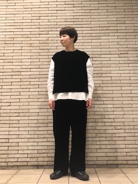 「アイテム（その他トップス）」を使った、いわぶさん（レディース・168cm）の冬コーディネート