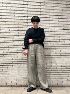 「ナチュラルスタイル」｜「アイテム（アクセサリー）」を使った、いわぶさん（レディース・168cm）の春コーディネート