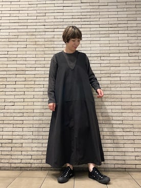 「アイテム（ジャンパースカート）」を使った、いわぶさん（レディース・168cm）の夏コーディネート