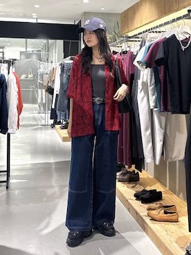 「PBLIM（ページボーイリム）のアイテム」を使った、meiさん（レディース・167cm）の春コーディネート