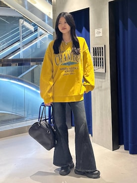 「PAGEBOY（ページボーイ）のアイテム（パンツ）」を使った、meiさん（レディース・167cm）の秋コーディネート