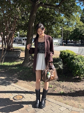 「アイテム（キャミソール、その他）」を使った、meiさん（レディース・167cm）の秋コーディネート