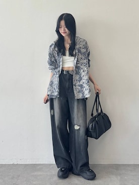 「PAGEBOY」｜「アイテム（アクセサリー）」を使った、meiさん（レディース・167cm）の夏コーディネート