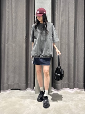 「PBLIM（ページボーイリム）のアイテム（Tシャツ/カットソー）」を使った、meiさん（レディース・167cm）の秋コーディネート