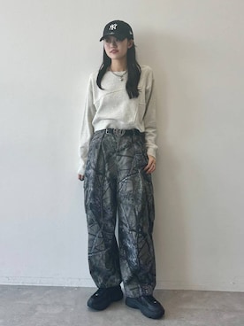 「アイテム（スウェット）」を使った、meiさん（レディース・167cm）の夏コーディネート