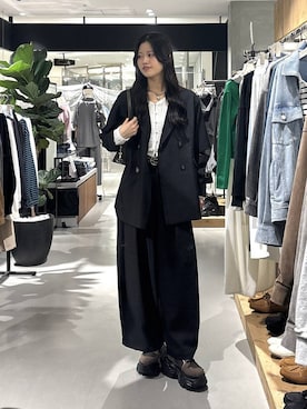 「PAGEBOY（ページボーイ）のアイテム（パンツ）」を使った、meiさん（レディース・167cm）の春コーディネート