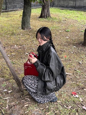 「PBLIM（ページボーイリム）のアイテム（ブルゾン）」を使った、meiさん（レディース・167cm）の秋コーディネート