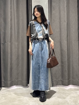 「PBLIM（ページボーイリム）のアイテム」を使った、meiさん（レディース・166cm）の夏コーディネート