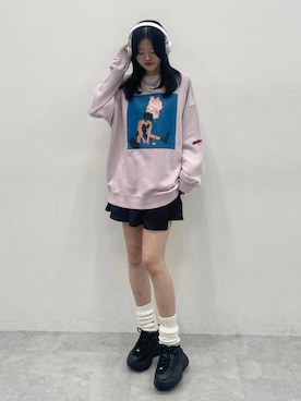 「アイテム（スウェット）」を使った、meiさん（レディース・166cm・20代）の冬コーディネート