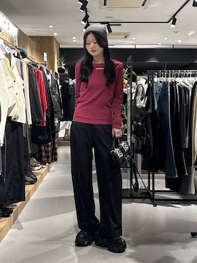 「アイテム（ニットキャップ/ビーニー）」を使った、meiさん（レディース・167cm・20代）の秋コーディネート