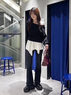 「PAGEBOY（ページボーイ）のアイテム（アクセサリー）」を使った、meiさん（レディース・167cm）の秋コーディネート