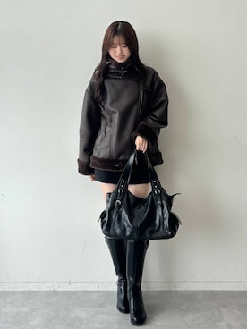 「PAGEBOY（ページボーイ）のアイテム（トートバッグ）」を使った、meiさん（レディース・167cm）の秋コーディネート
