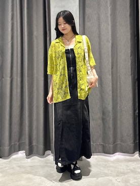 「デニムワンピース」｜meiさん（レディース・166cm・20代）の夏コーディネート