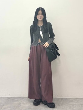 「PAGEBOY（ページボーイ）のダットコンビソールスニーカー（スニーカー）」を使った、meiさん（レディース・167cm）の夏コーディネート