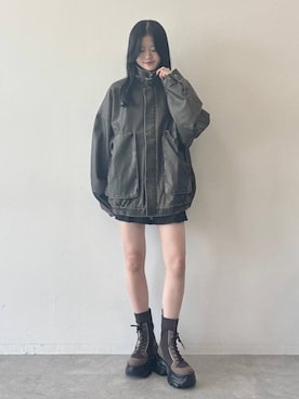 「アイテム（ブルゾン）」を使った、meiさん（レディース・167cm・20代）の夏コーディネート