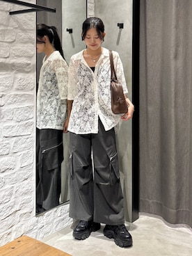 「PAGEBOY」｜「アイテム（アクセサリー）」を使った、meiさん（レディース・166cm）の夏コーディネート