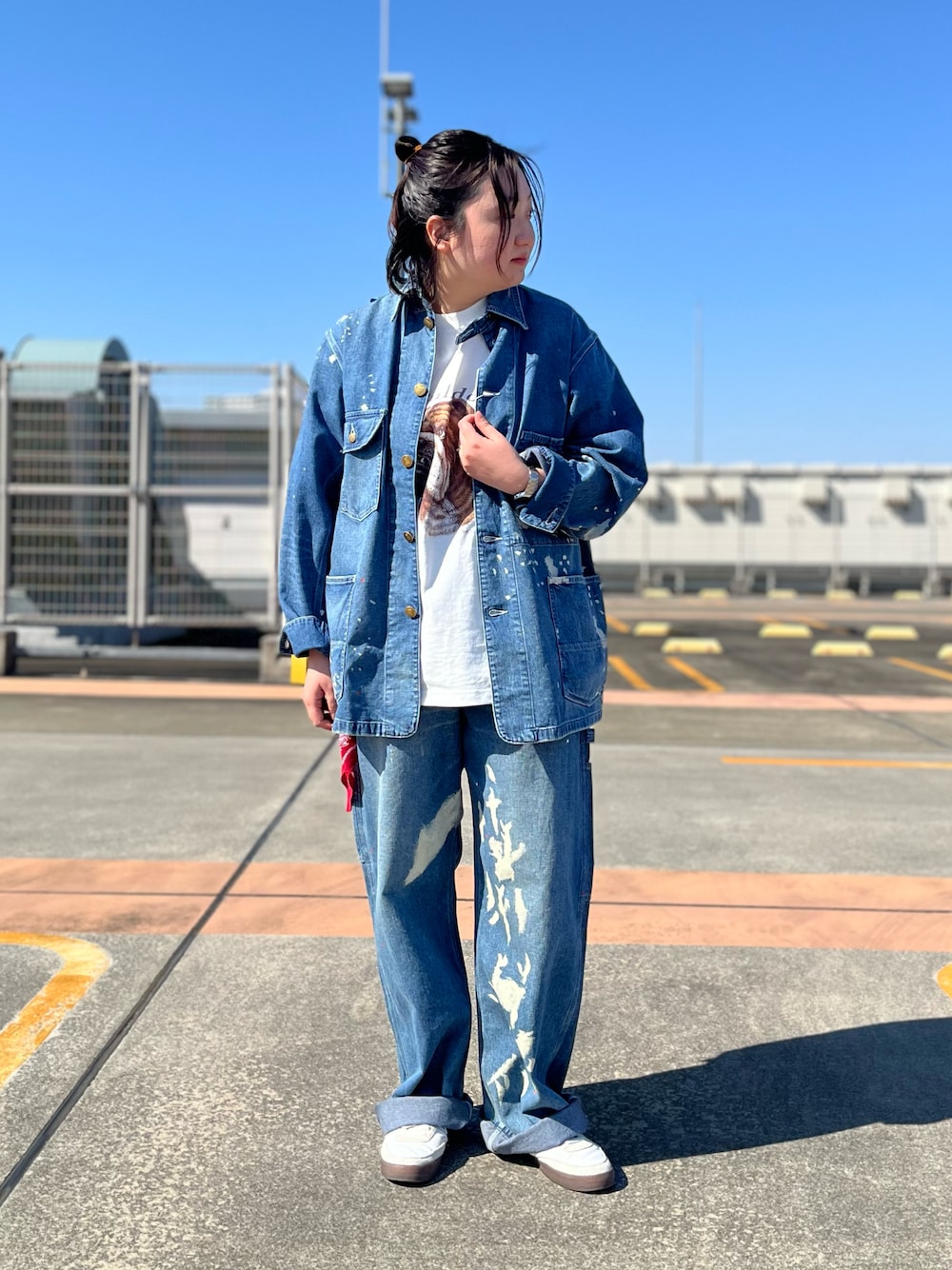 極美品　Lee リー　カバーオール　パンツ　ヒッコリー　セットアップ Leeのカバーオールを使った「セットアップ」のレディース人気