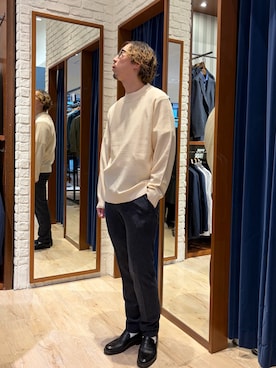 「NOLLEY'S LIGHT（ノーリーズライト）のアイテム」を使った、FUJIさん（メンズ・176cm）の冬コーディネート