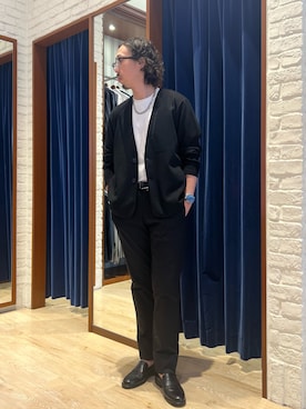 「アイテム（Tシャツ/カットソー）」を使った、FUJIさん（メンズ・176cm）の秋コーディネート