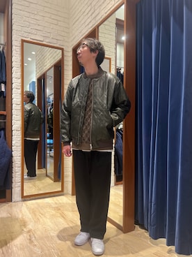 「NOLLEY'S LIGHT（ノーリーズライト）のアイテム」を使った、FUJIさん（メンズ・176cm）の冬コーディネート
